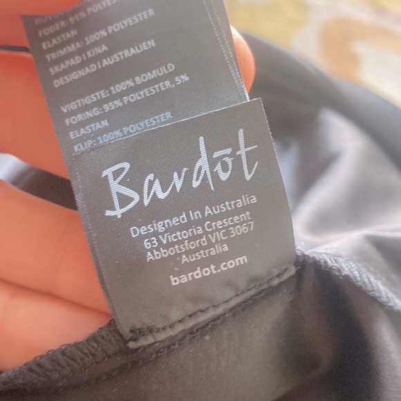 Bardot Sofia Dress in black Eyelet Soaghetti Strap Dress XS - Picture 12 of 12